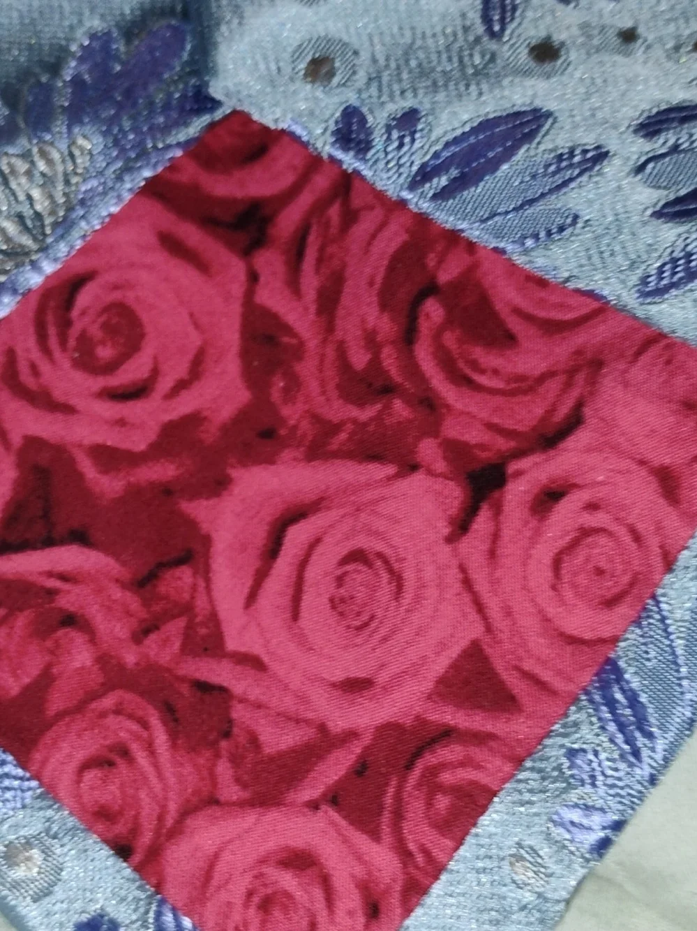 Paul Smith Lilac Floral Embroidered Satin Scarf - Women Accessories
